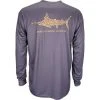 AFTCO Technical Jigfish Long Sleeve Shirt - Dark Plum Shirts