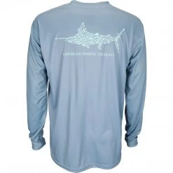 AFTCO Technical T - Jigfish Long Sleeve Slate Blue Shirts