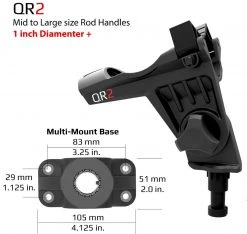 Rod Holders Stealth - QR-2 With Multi-Mount Bases