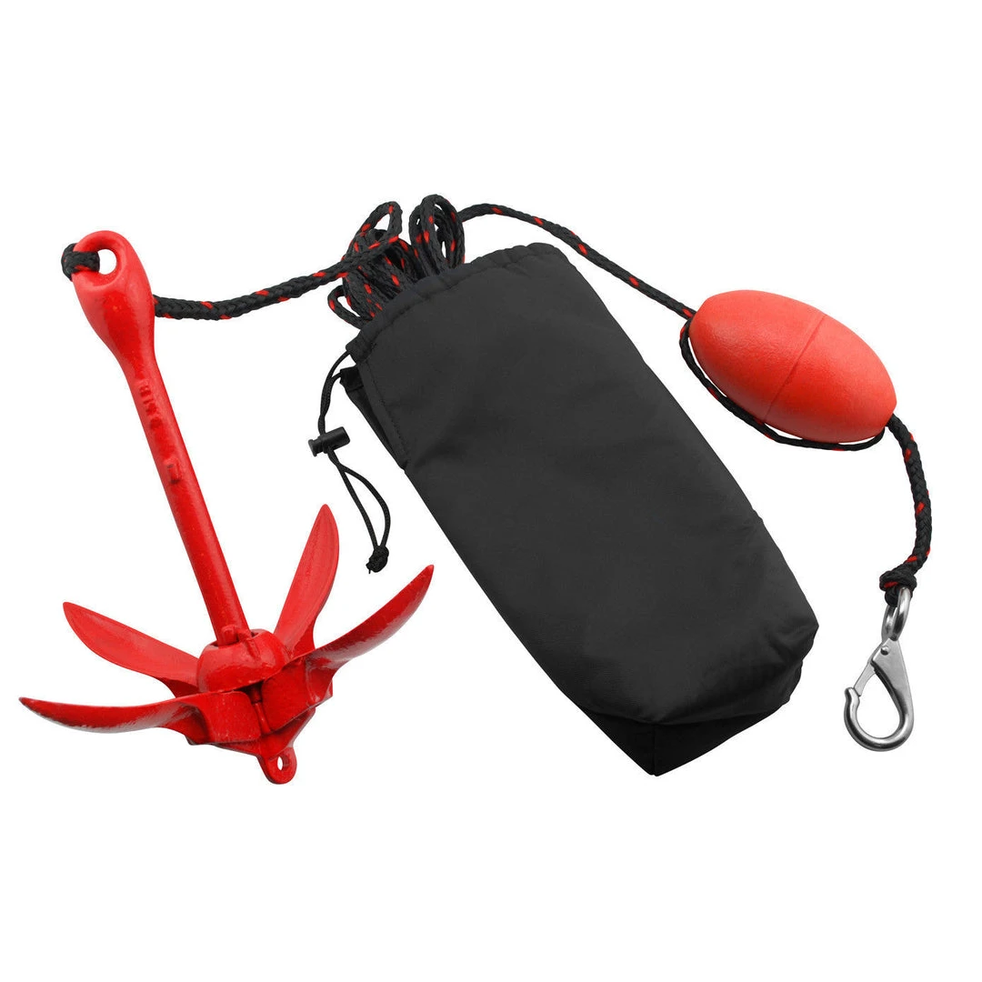Vibe 3.5lb Grapnel Anchor And 25ft Rope Kayaking Essentials 3 Vibe 3.5lb Grapnel Anchor And 25ft Rope Kayaking Essentials