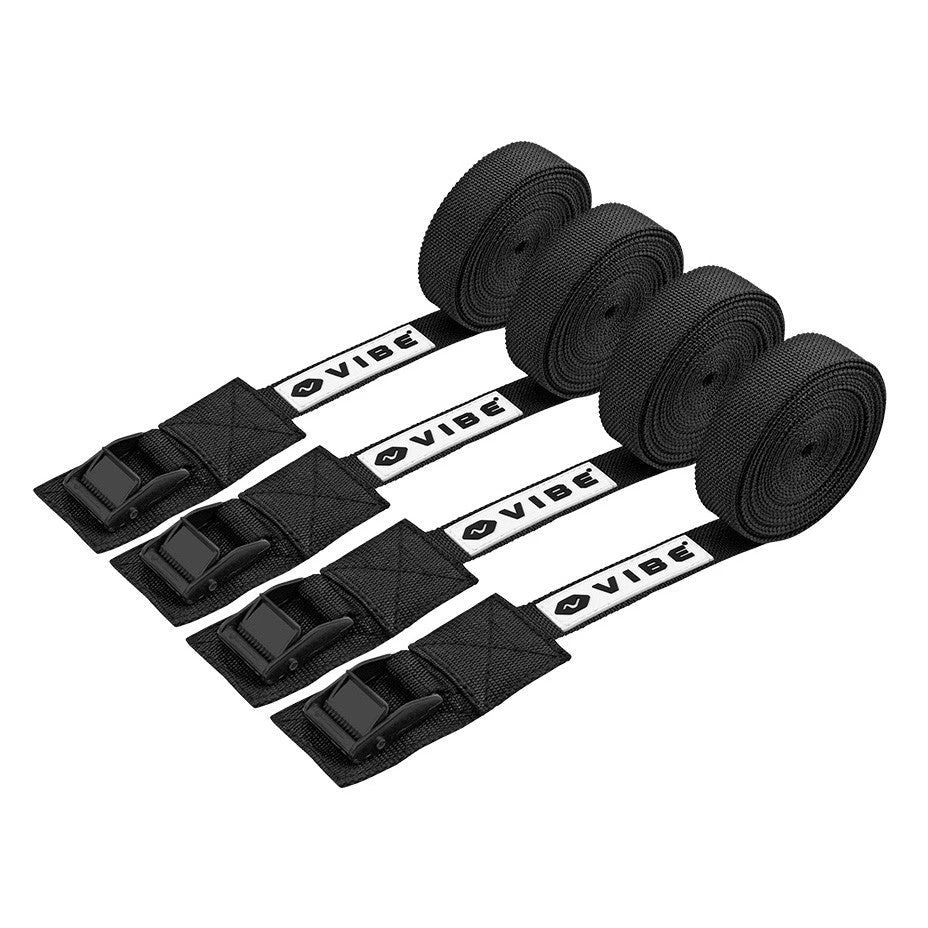 Vibe Kayaking Essentials Cam Buckle Tie Down Straps - 15ft 5 Vibe Kayaking Essentials Cam Buckle Tie Down Straps - 15ft