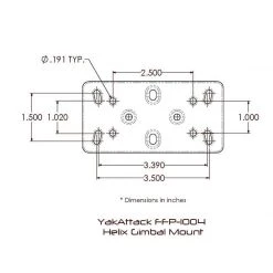 YakAttack Humminbird Helix Fish Finder Mount